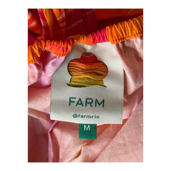 Farm Rio Dress Summer garden Ombre Minidress Medium M - Picture 7 of 11